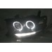 Mitsubishi Pajero 09-15 Black Projector Headlamp w Ring & Bar